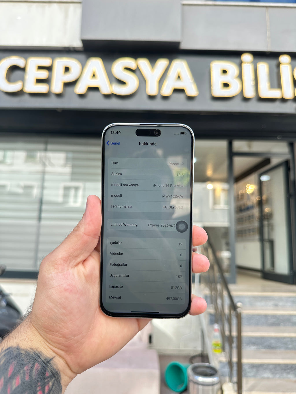 iPhone 16 Pro Max 256 GB Hafıza