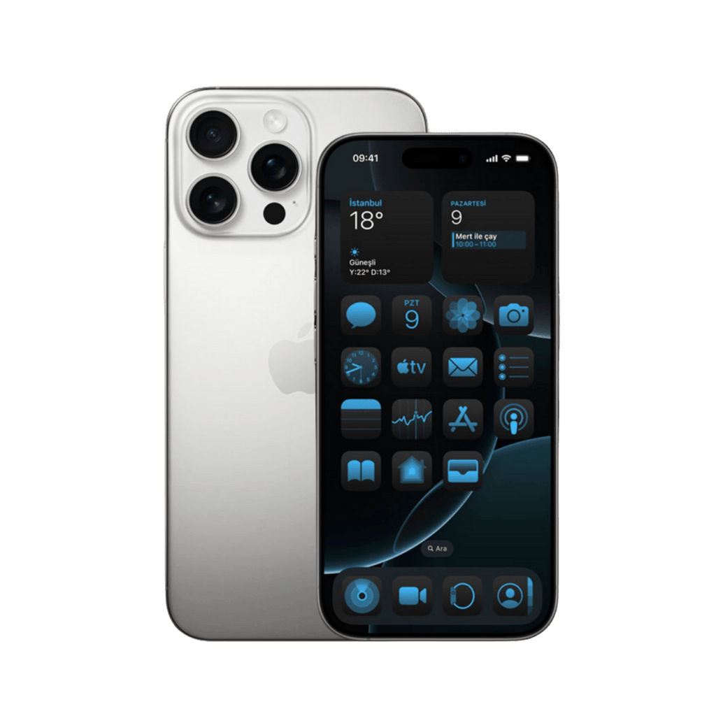 İphone 16 pro max beyaz titanyum replika android model 